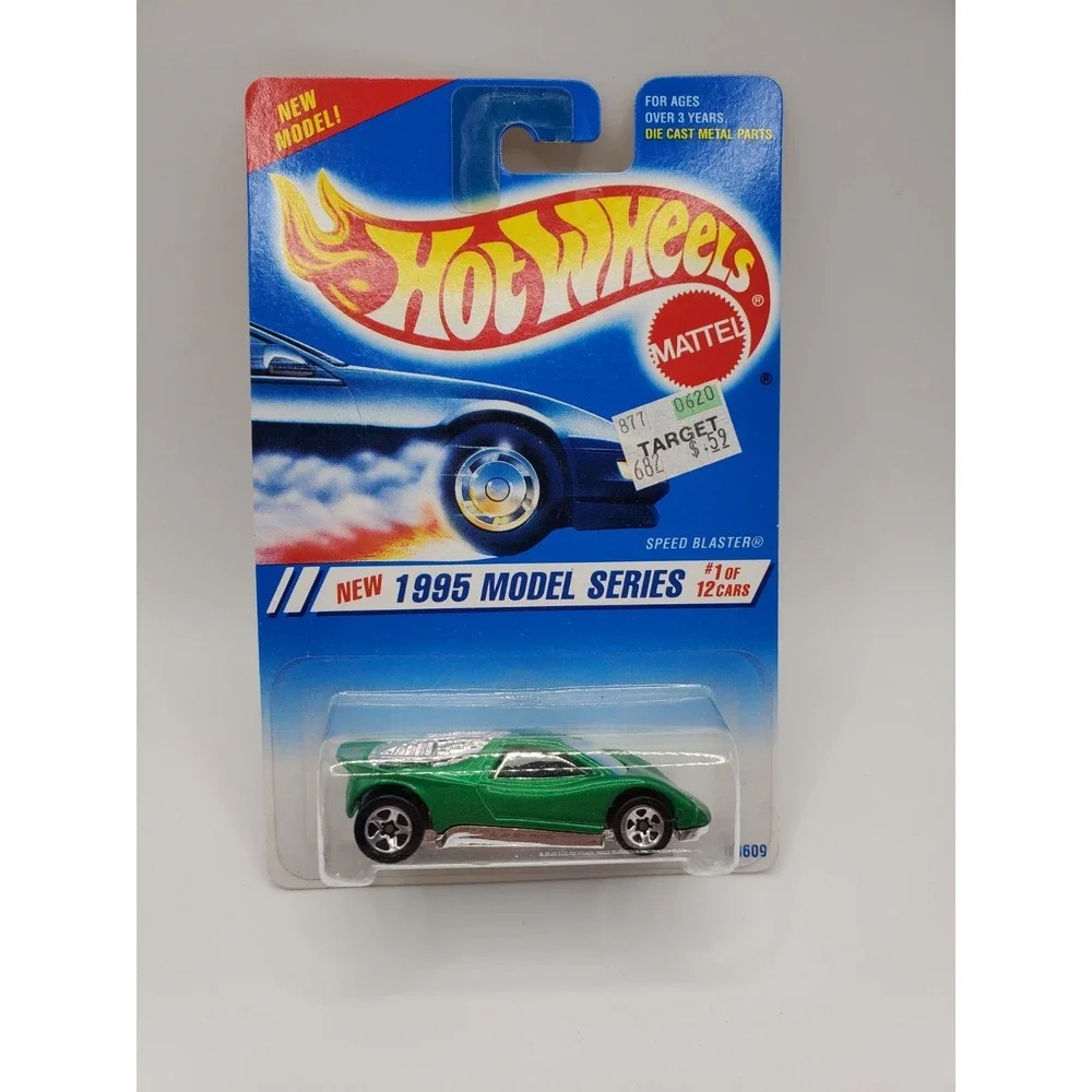 1995 Hot Wheels #343 New Model Series Speed Blaster green w/ 5 spoke wheels